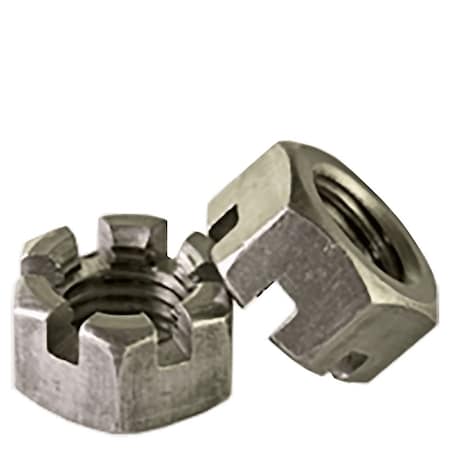 Hex Nut, 3/8-24, Steel, Plain, 21/64 In Ht, 50 PK